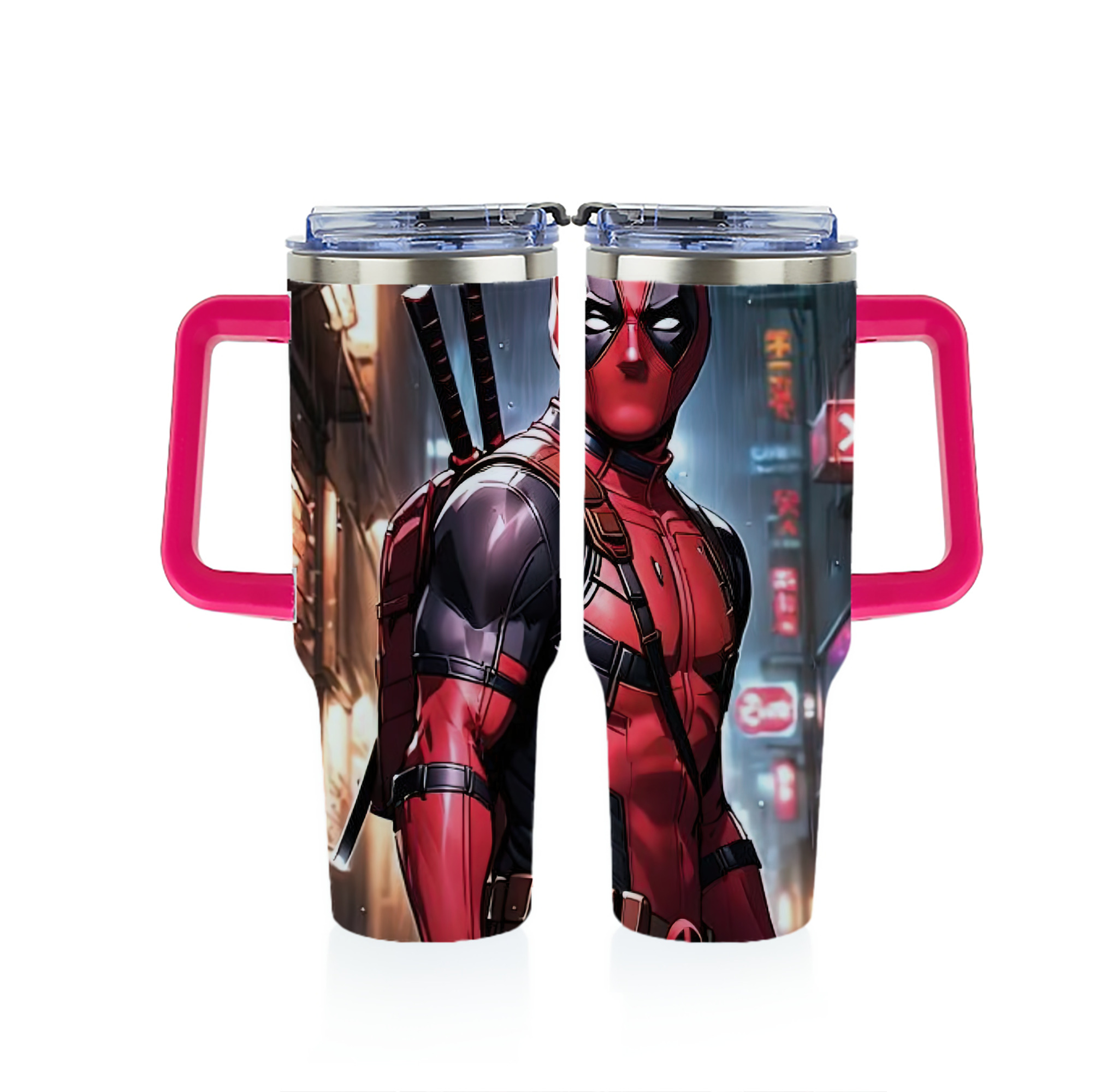 （画像用） Deadpool デッドプール 1200ｍLフルプリント車用タンブラー